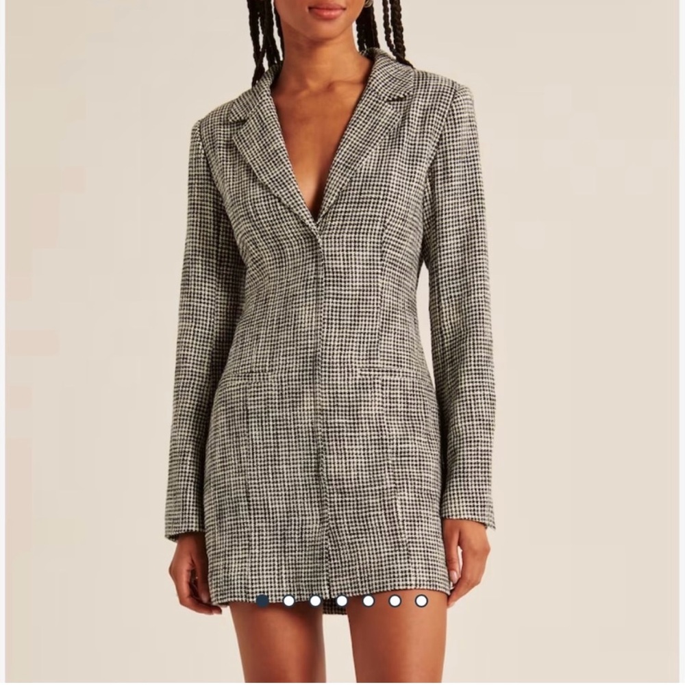 Tweed Blazer Mini Dress - Abercrombie
